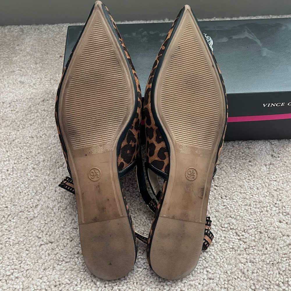 Leopard Print Slingback Shoes - Size 9.5 - Picture 2 of 3